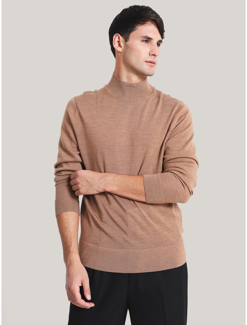 Sweater Cuello Alto Merino Mock