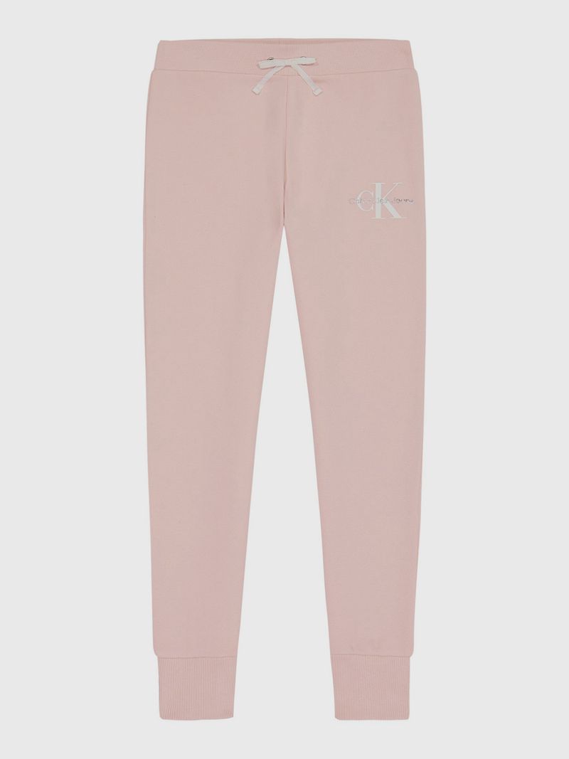 Pantalon-de-buzo-rosado-Calvin-Klein-con-cordon-ajustable