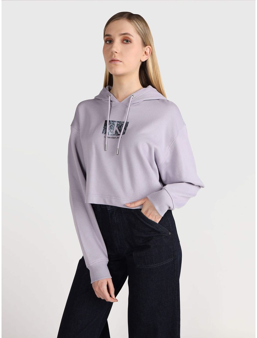 Polerón con Gorro Cropped Oversized