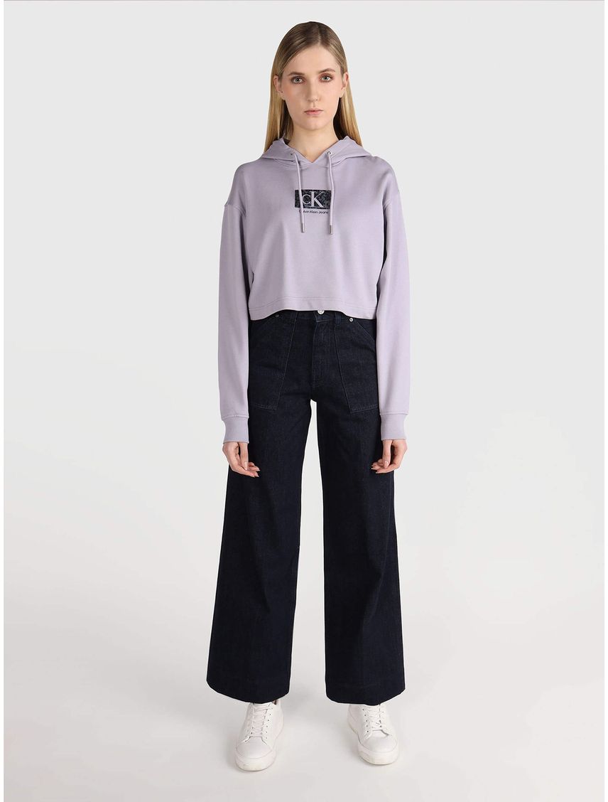 Polerón con Gorro Cropped Oversized