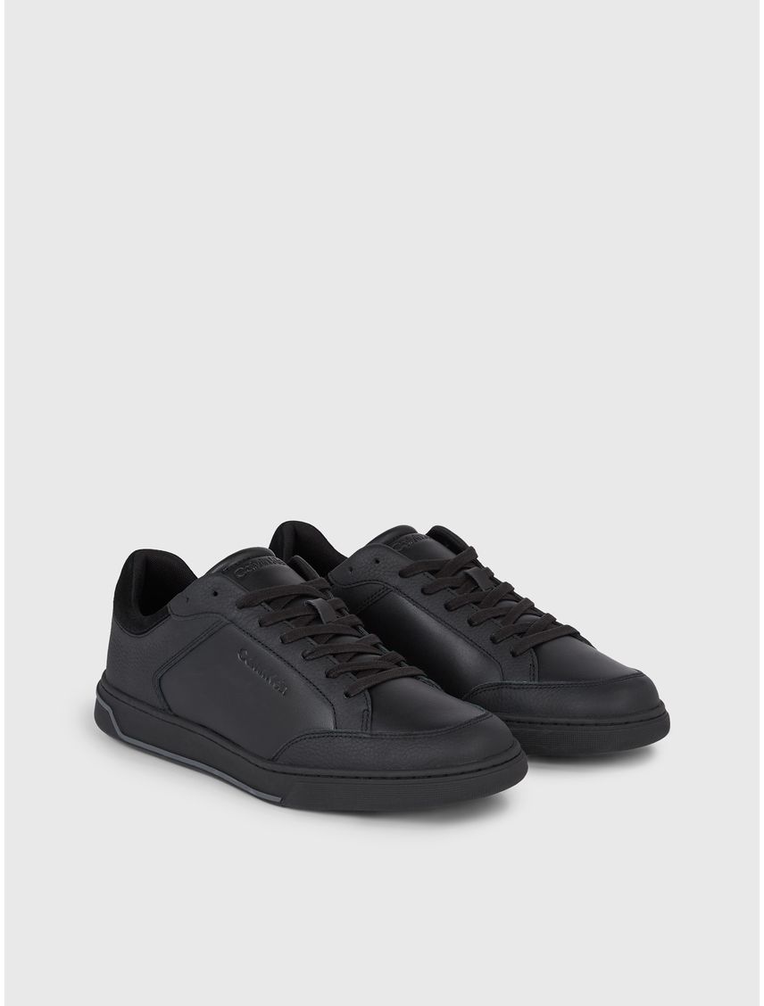 Zapatillas de Cuero Low Top Lace Up