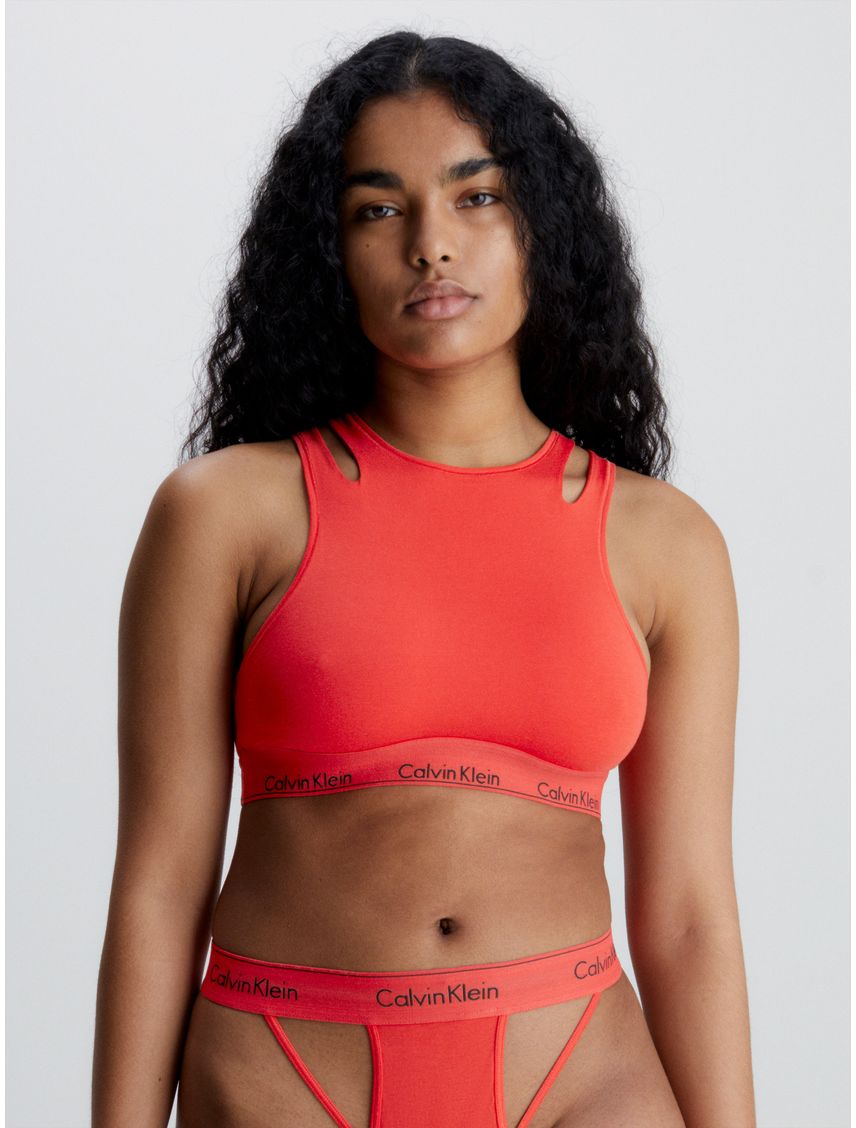 Rojo Bralette Mujer Ropa Interior Calvin Klein Disenos Modernos CK Chile