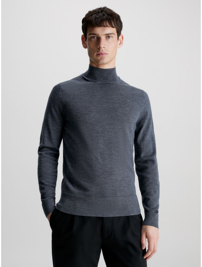 Sweater Cuello Alto Merino Mock