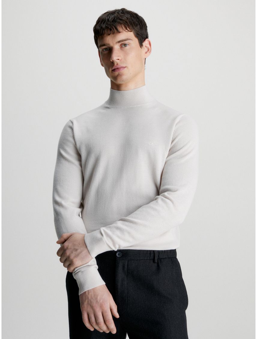 Sweater Cuello Alto Merino Mock