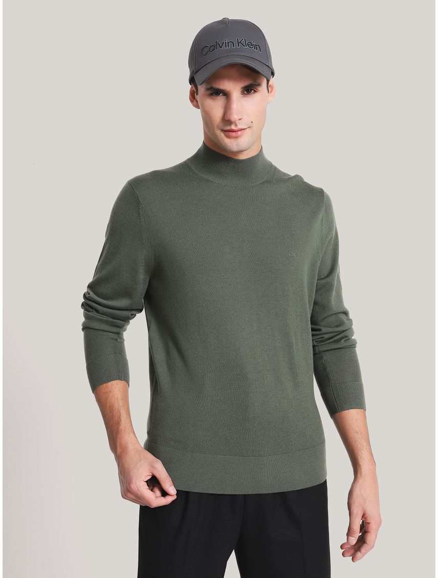 Sweater Cuello Alto Merino Mock