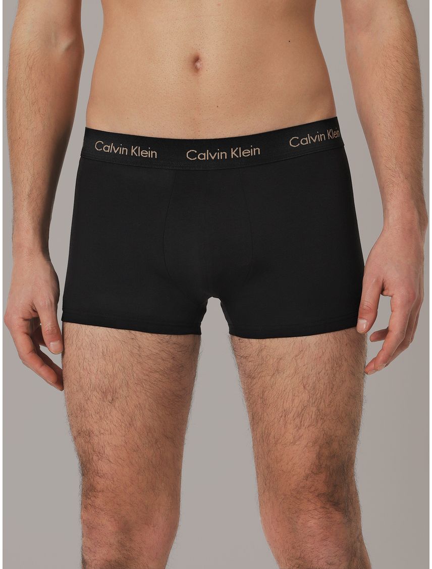 Pack 3 Bóxers Low Rise Trunk Cotton Stretch