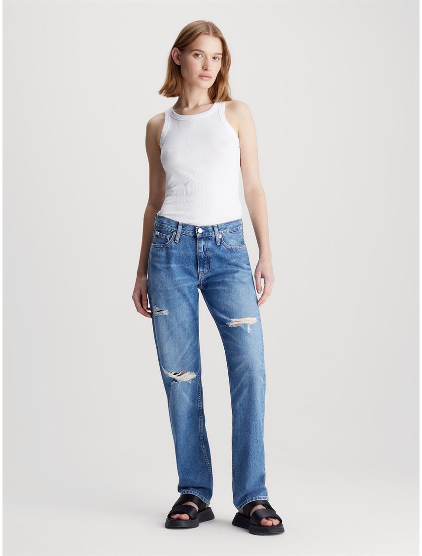 Jeans Low Rise Straight