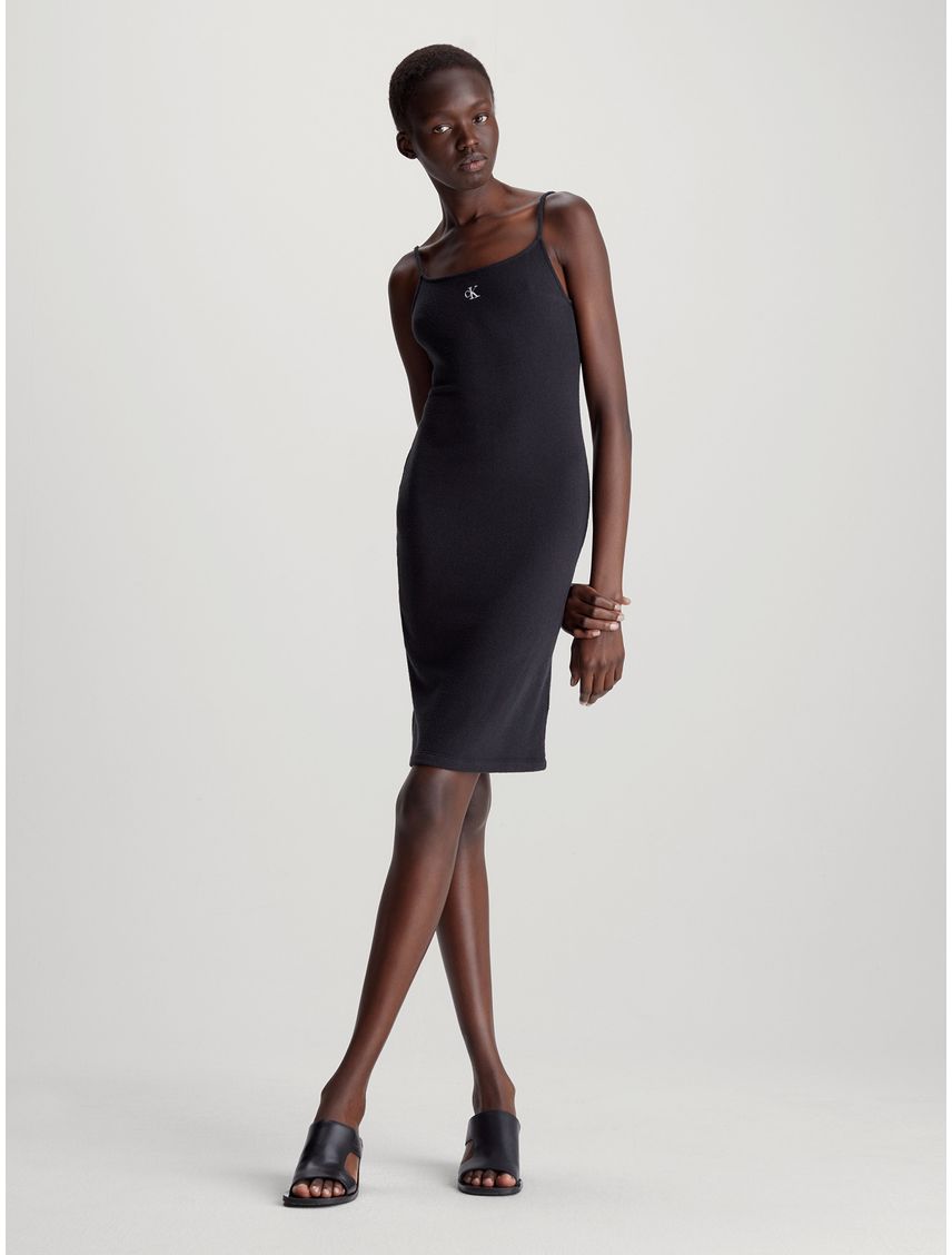 Vestido Slub Rib