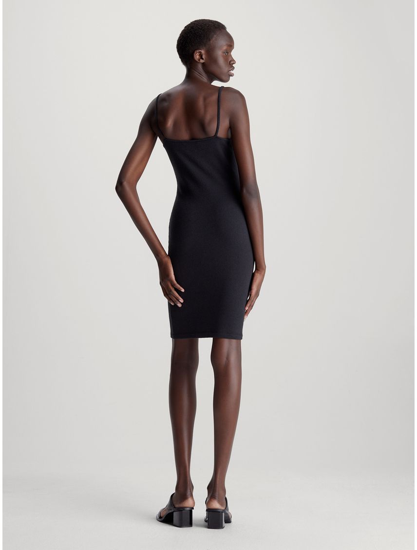 Vestido Slub Rib