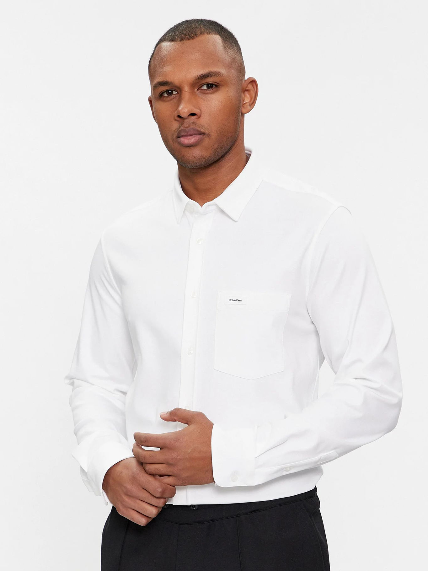 Camisa blanca slim fit on sale