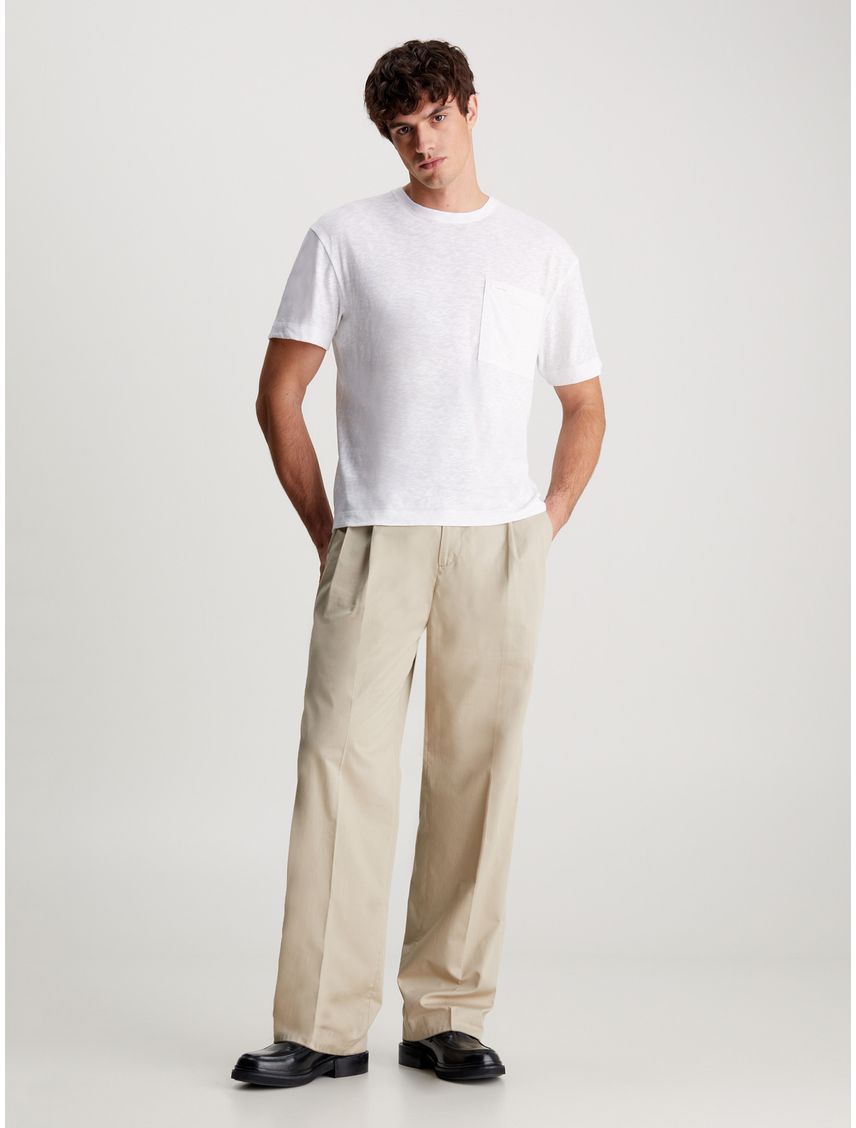 Polera Lightweight Slub Pocket