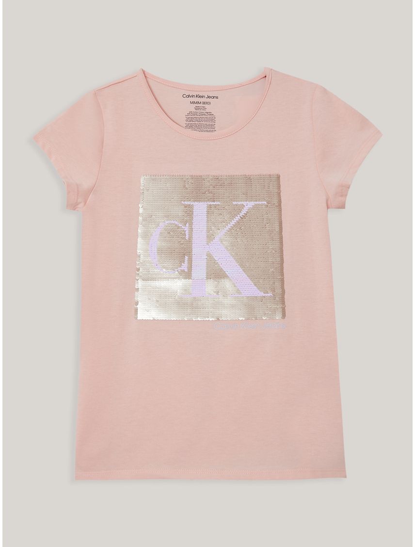Polera Niña Monogram Sequin