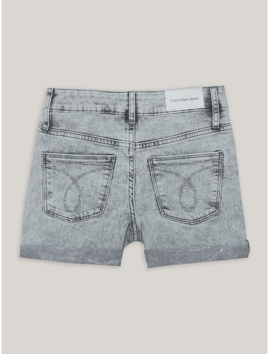 Short Denim Niña Cuffed