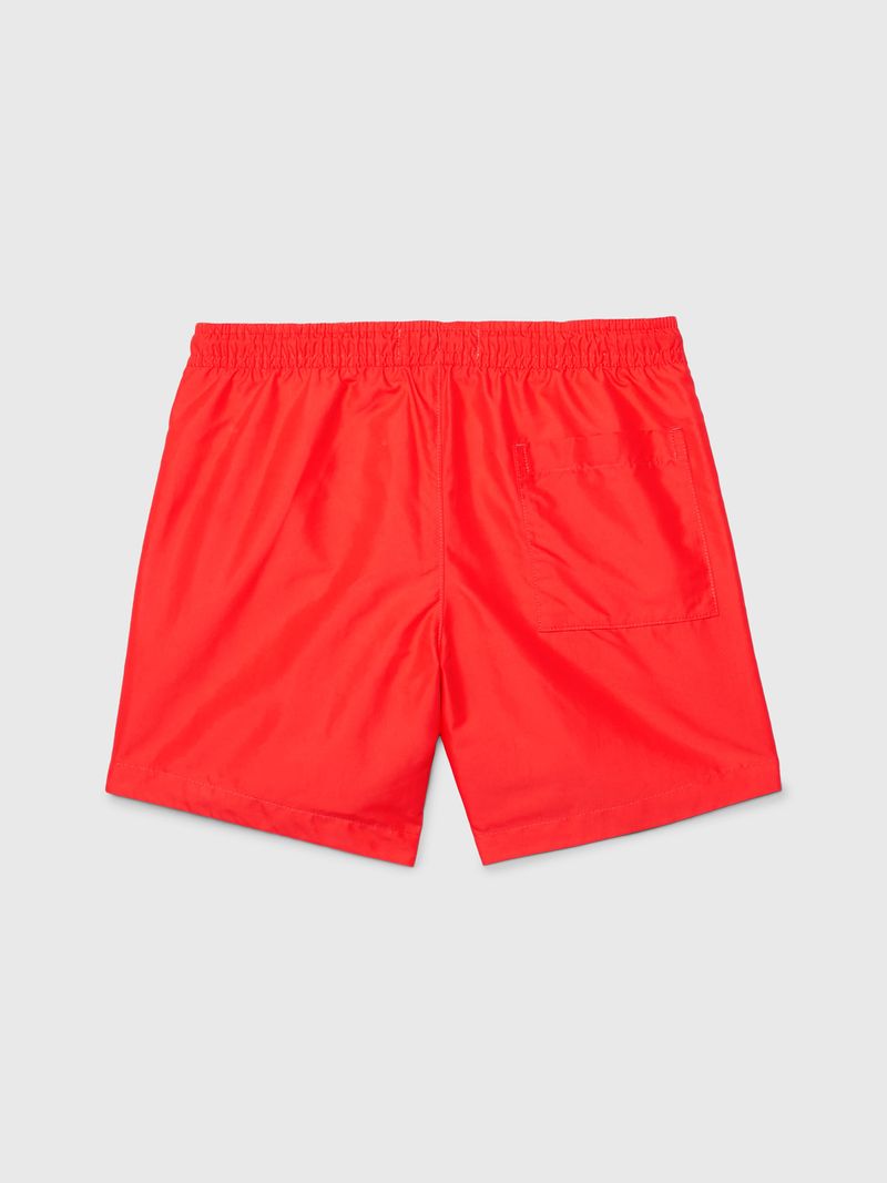 Short-de-baño-rojo-elasticado-con-brand-Calvin-Klein-en-costado