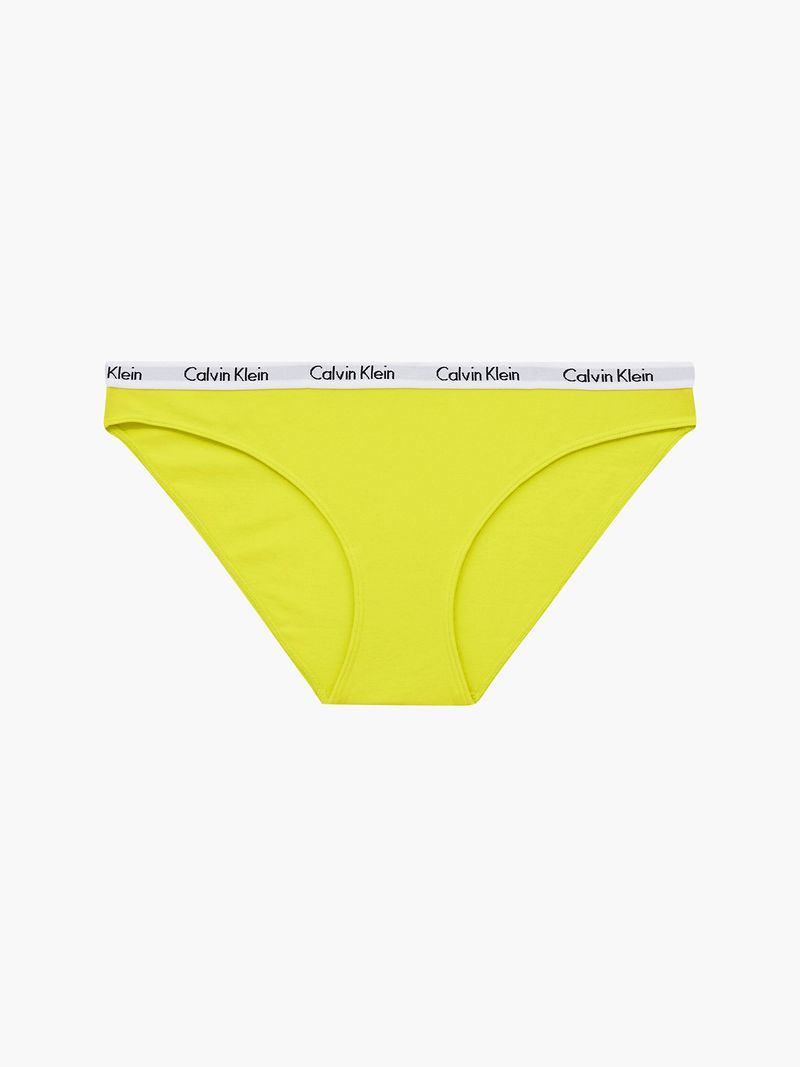 -Conjunto-de-ropa-interior-Calvin-Klein-para-mujer-con-polera-gris-y-calzon-amarillo-con-pretina-elastica-con-logo.
