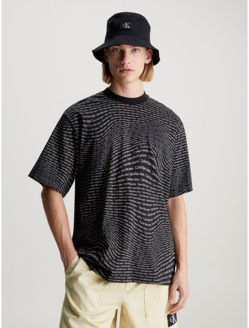 Polera Warp Logo Aop
