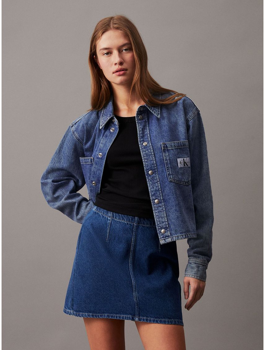 Camisa Cropped Dad Denim