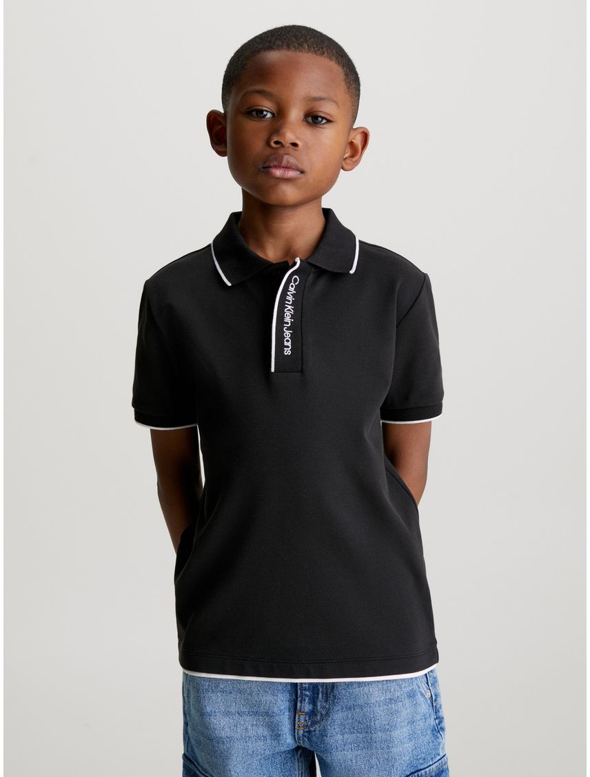Polo Niño Intarsia