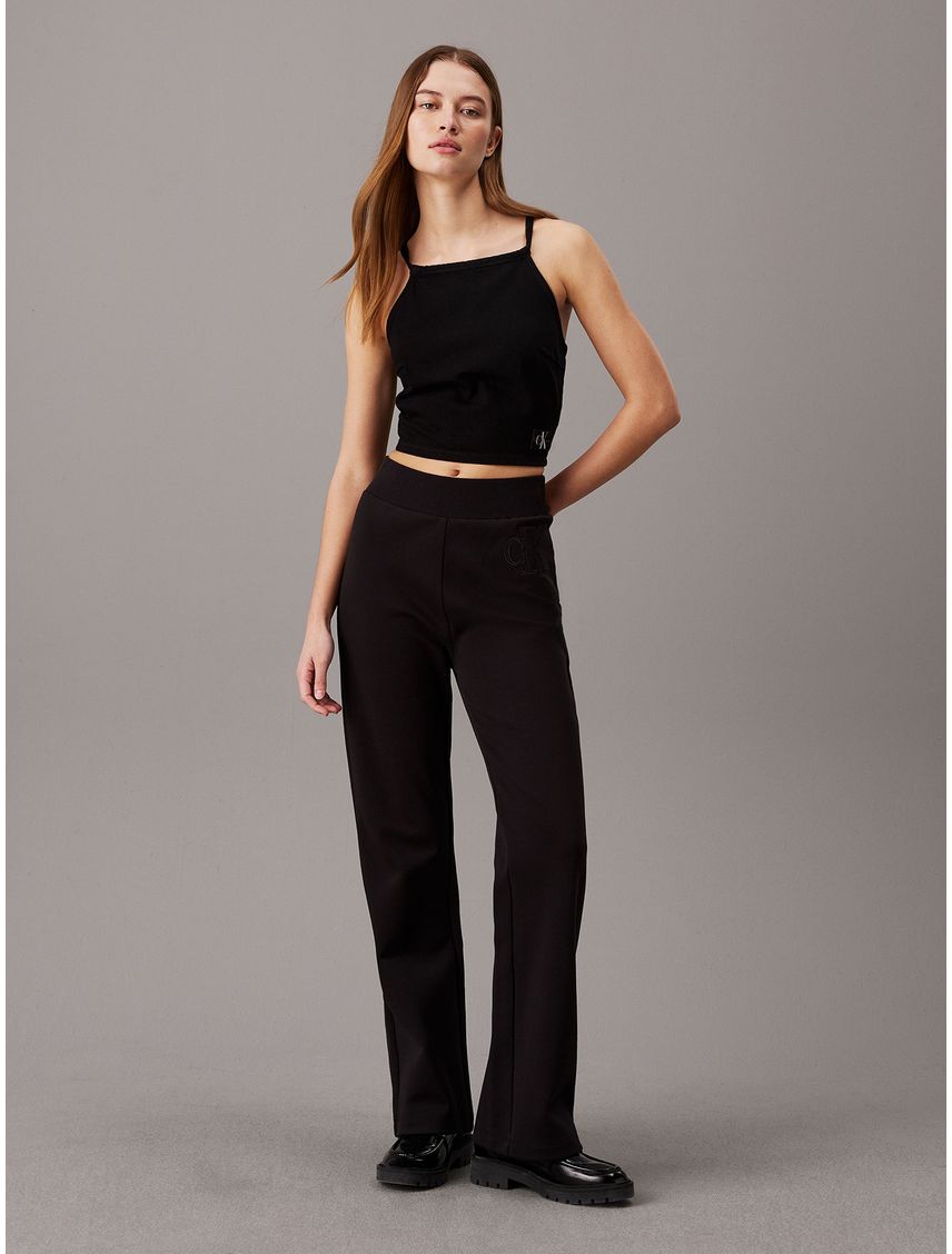 Pantalon Satin Applique Jog