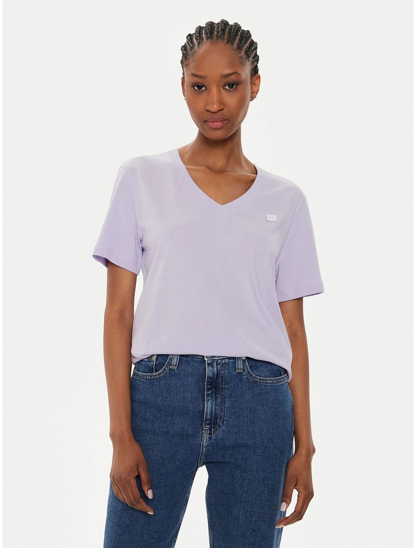 Polera Ck Embro Badge V-Neck