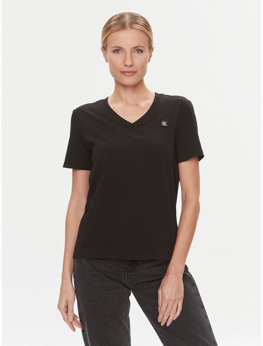 Polera Ck Embro Badge V-Neck