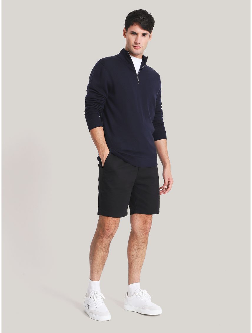 Sweater con Cierre Merino Quarter