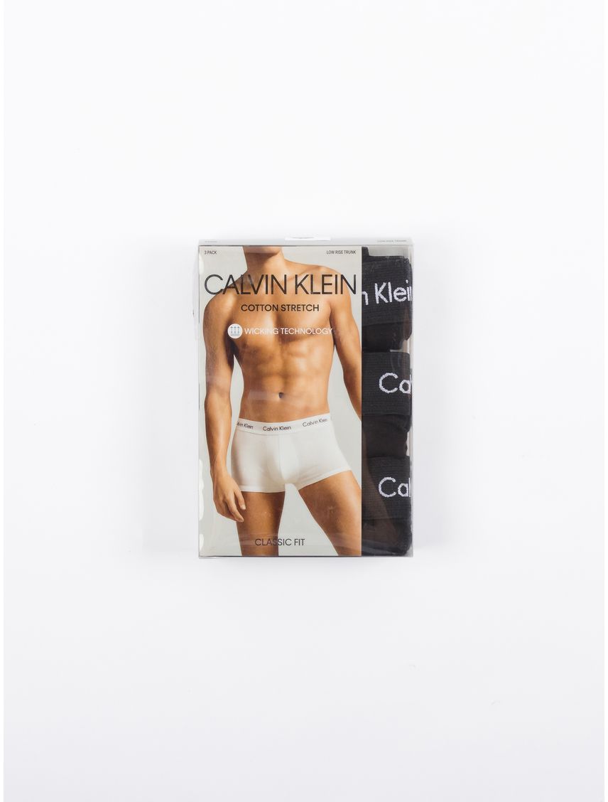 Pack 3 Bóxers Low Rise Trunk Cotton Stretch