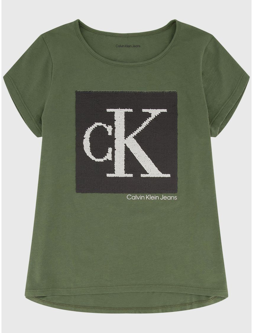 Polera Niña Monogram Sequin