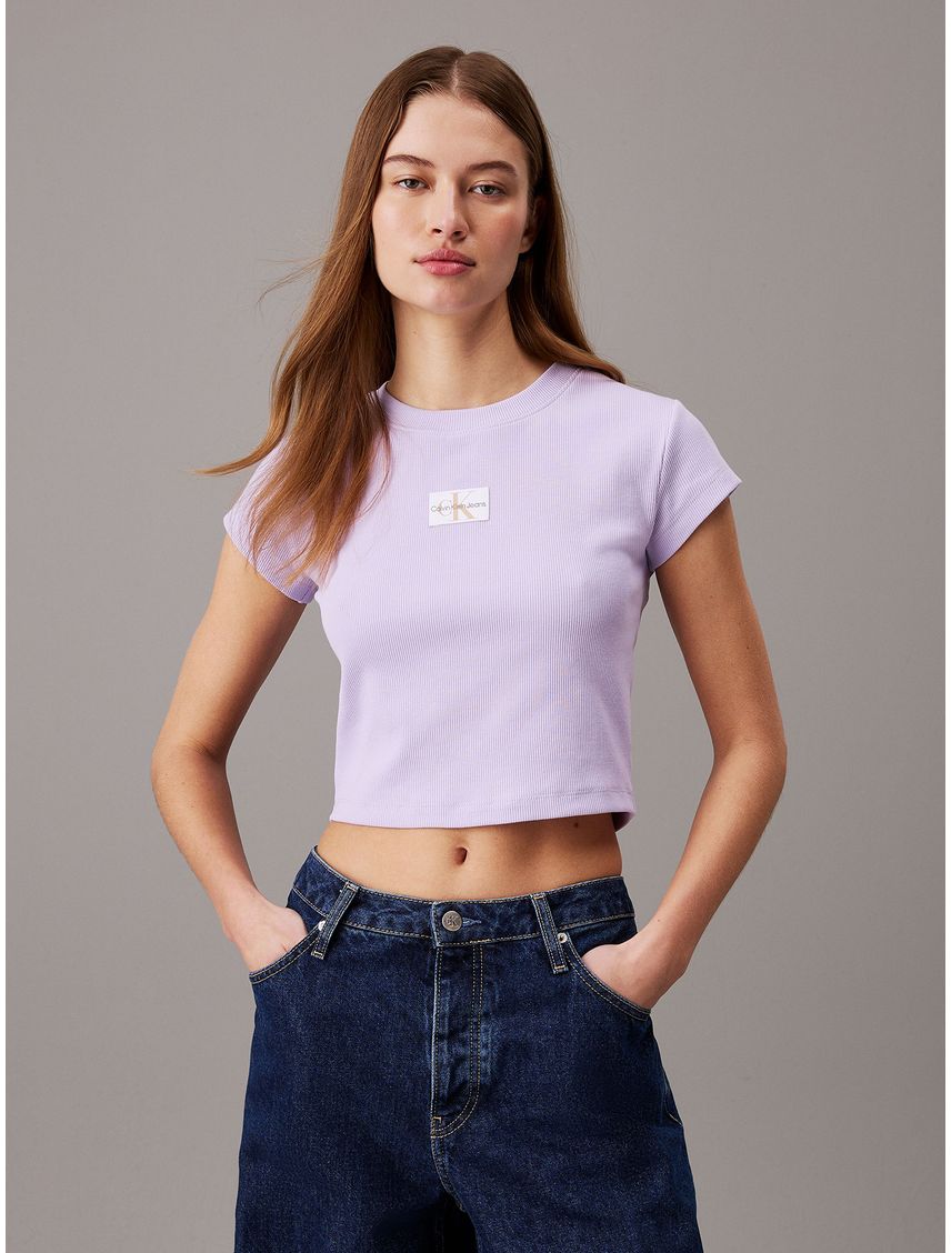 Polera Woven Label Rib Baby