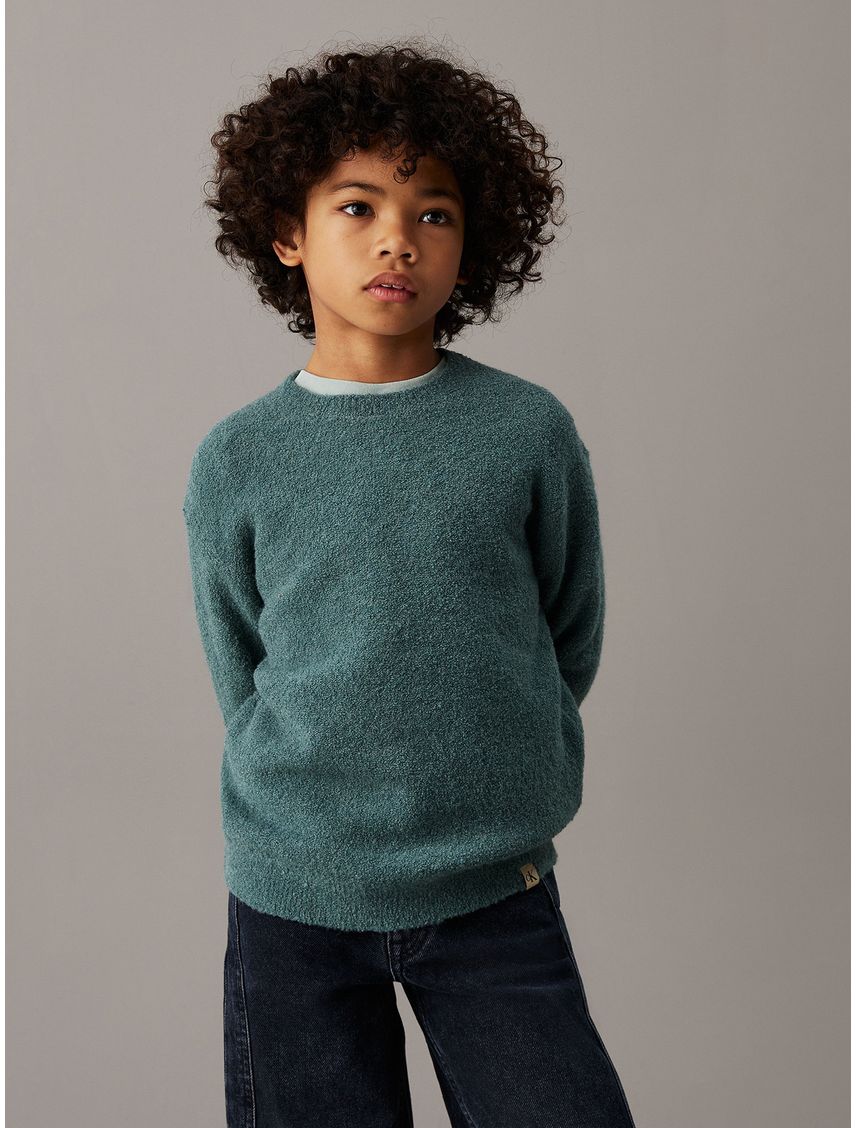 Sweater Niño Boucle Crewneck
