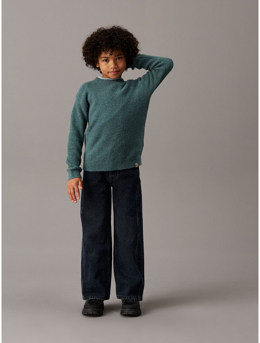 Sweater Niño Boucle Crewneck