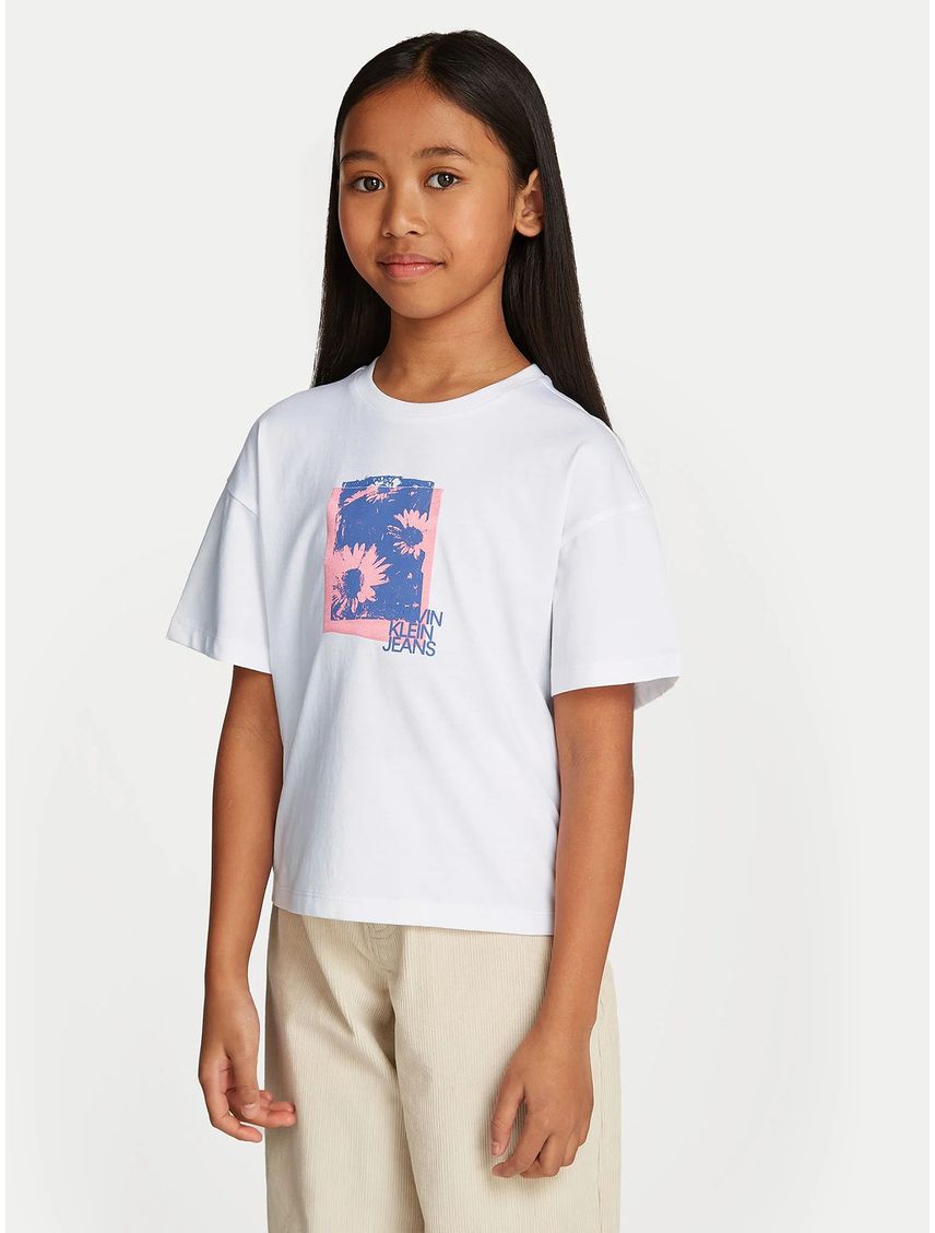 Polera Niña Flower Graphic