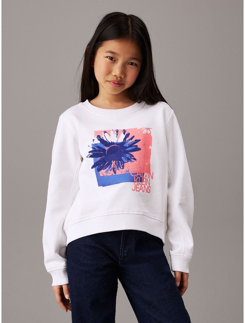 Polerón Niña Flower Graphic