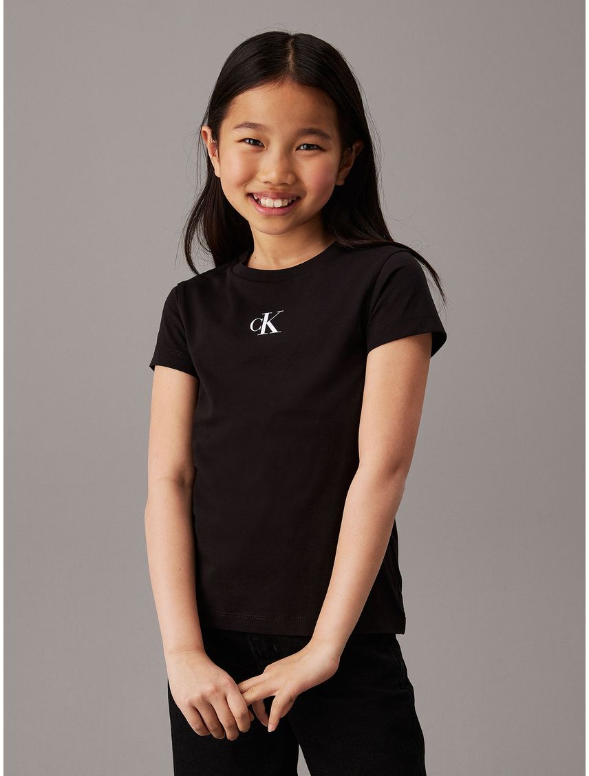 Pack 2 Poleras Niña Logo Aop