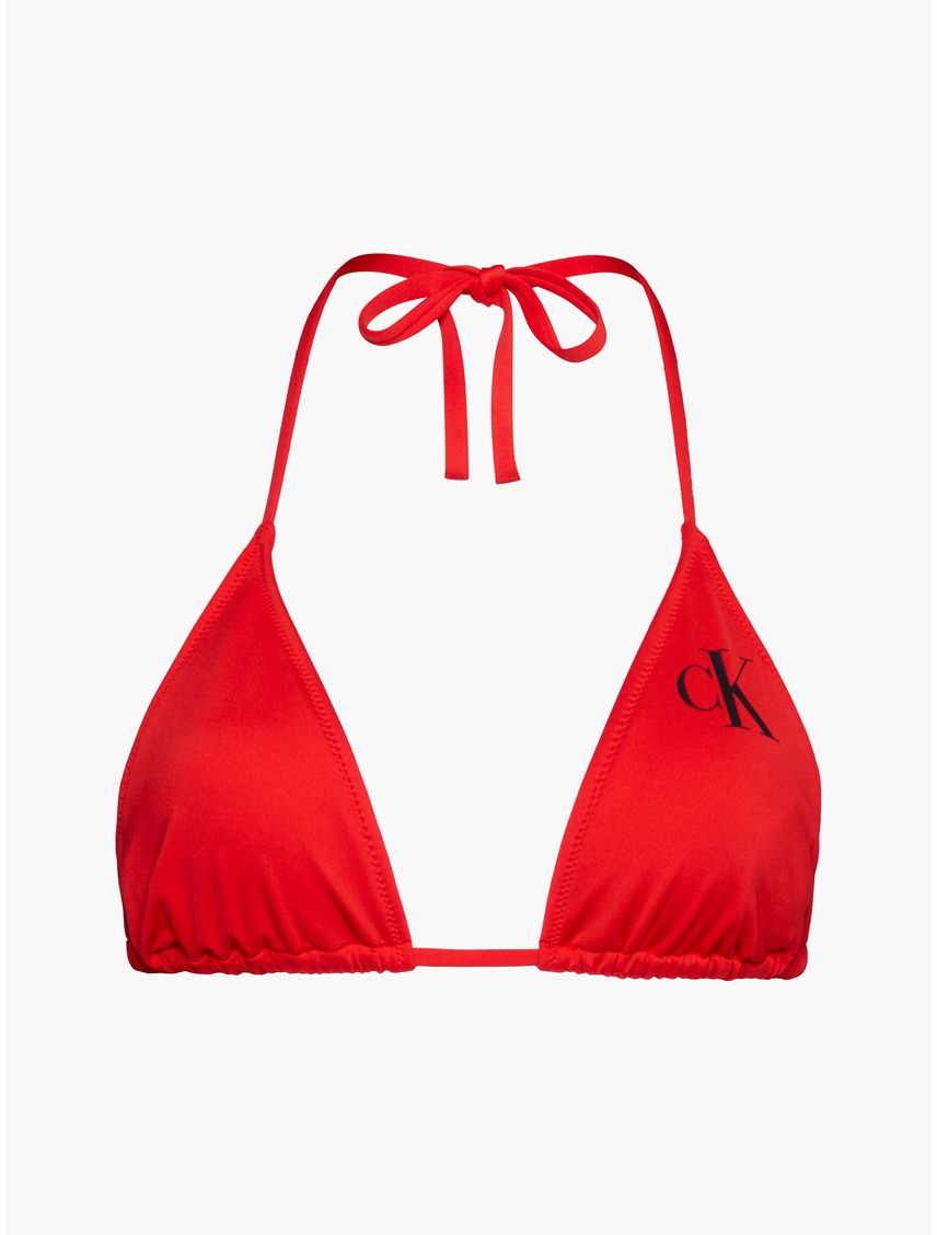 Parte Superior de Bikini  Triangular CK Monogram