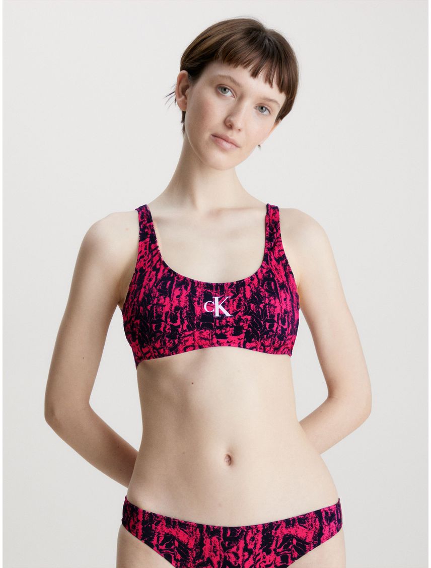Parte Superior de Bikini CK Monogram