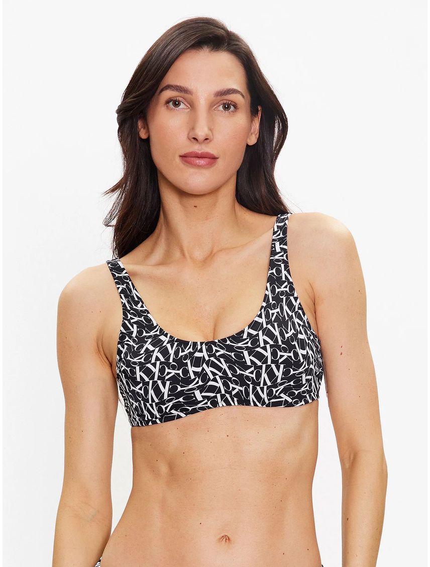 Parte Superior de Bikini CK Monogram
