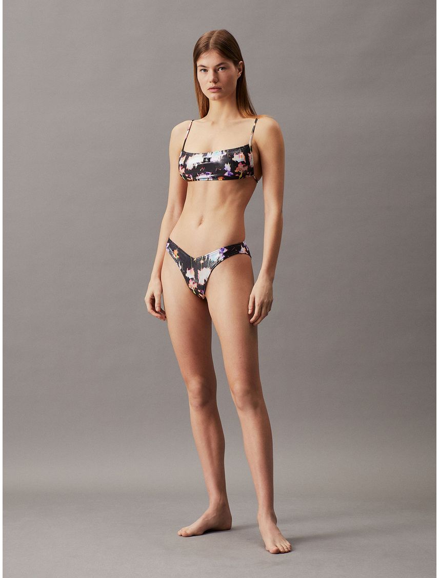 Parte Inferior de Bikini CK Monogram Foil