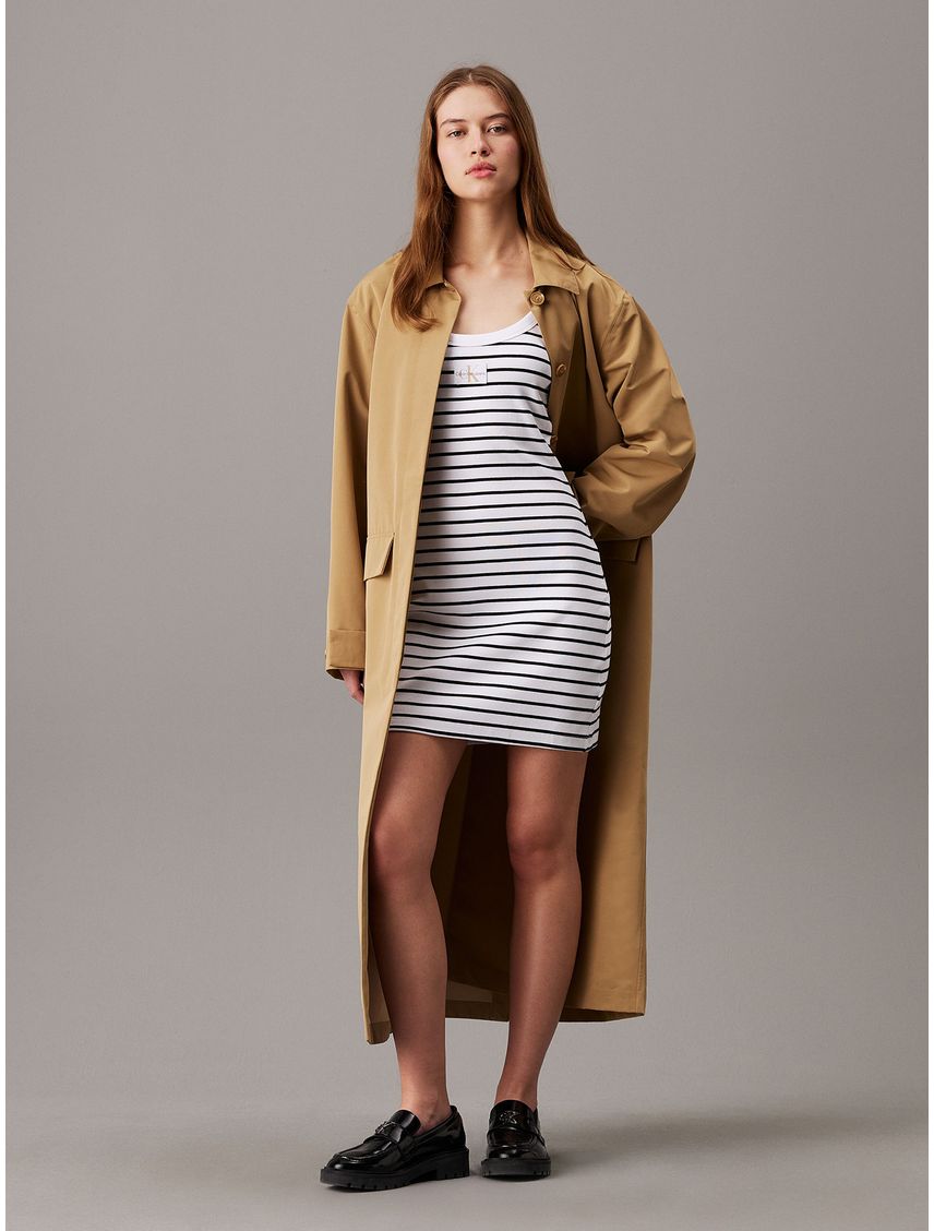 Vestido Woven Label Rib