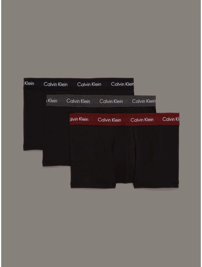 Pack 3 Bóxer Low Rise Trunk Cotton Stretch