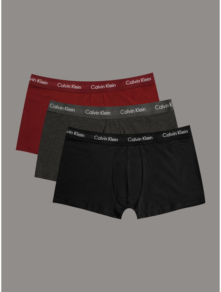 Pack 3 Bóxer Low Rise Trunk Cotton Stretch