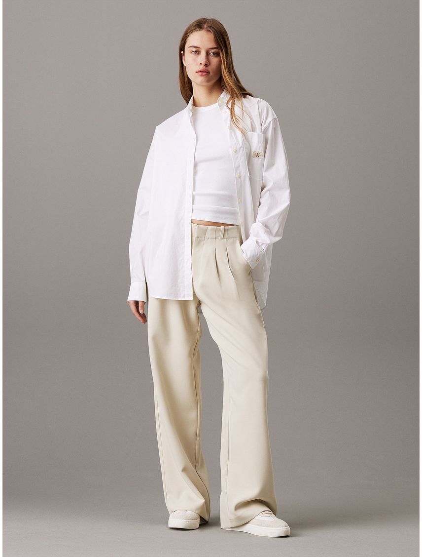 Pantalón Stretch Crepe Straight