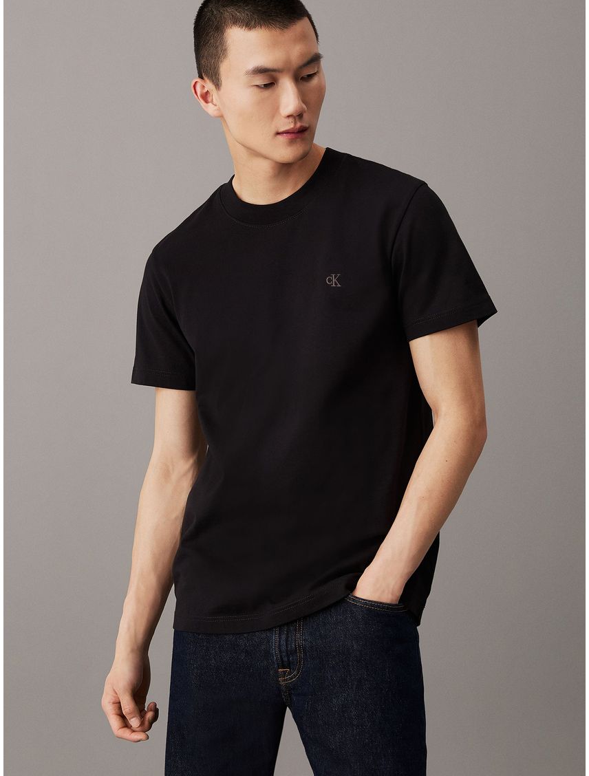 Polera regular de punto pesado