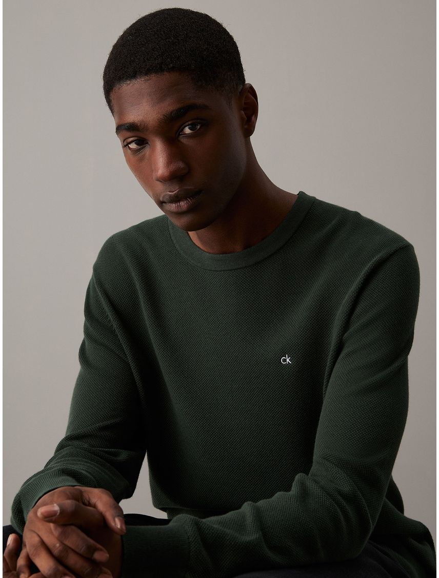 Sweater Micro Pique Structure Sweater