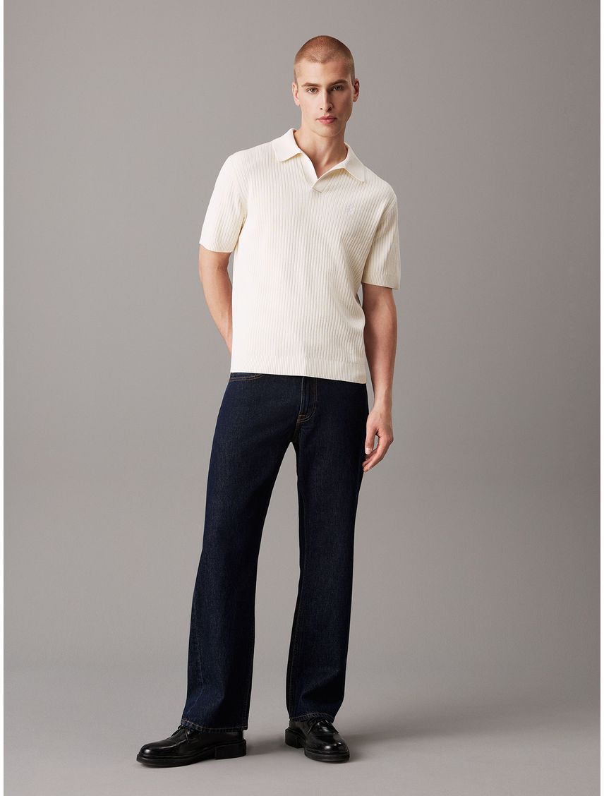 Sweater Linear Ss Polo Sweater