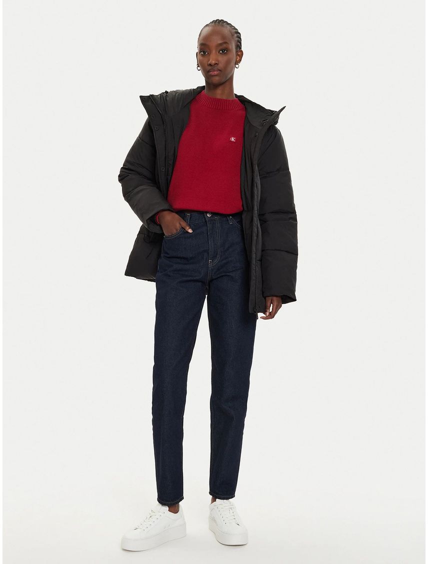 Parka Logo Belt Puffer
