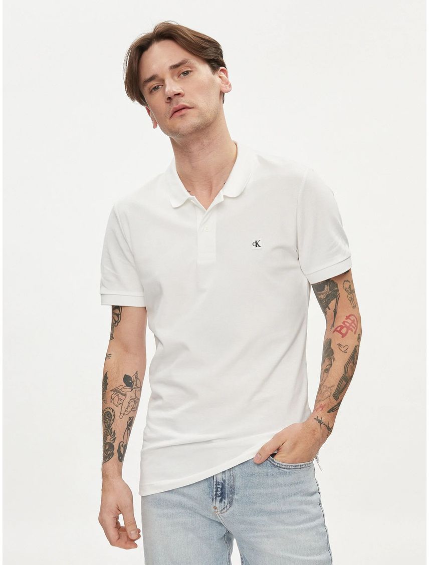 Polo slim de algodón elástico