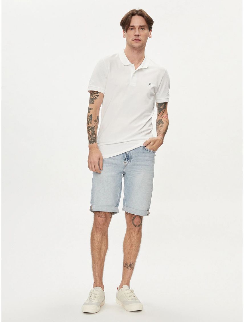 Polo slim de algodón elástico