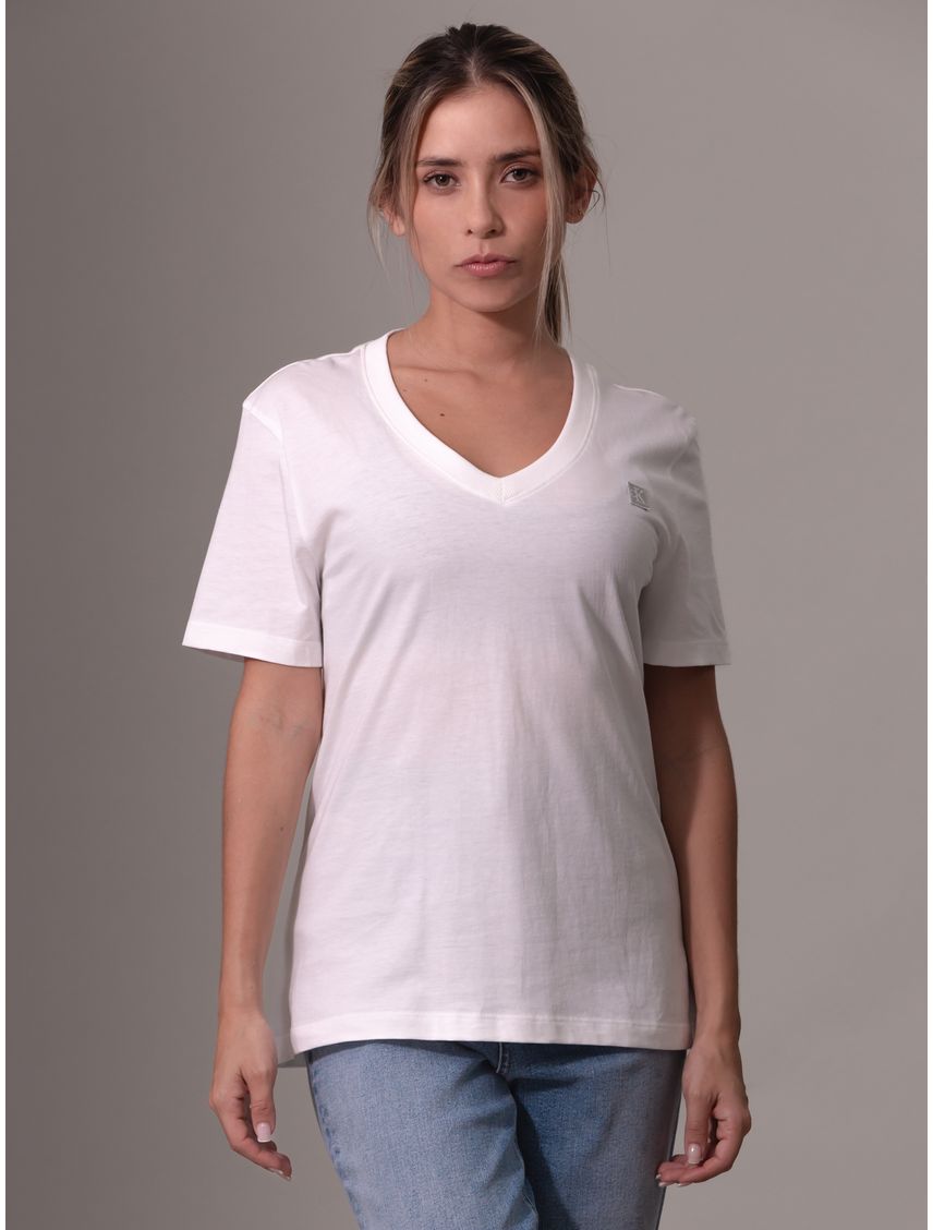 Polera Ck Embro Badge V-Neck