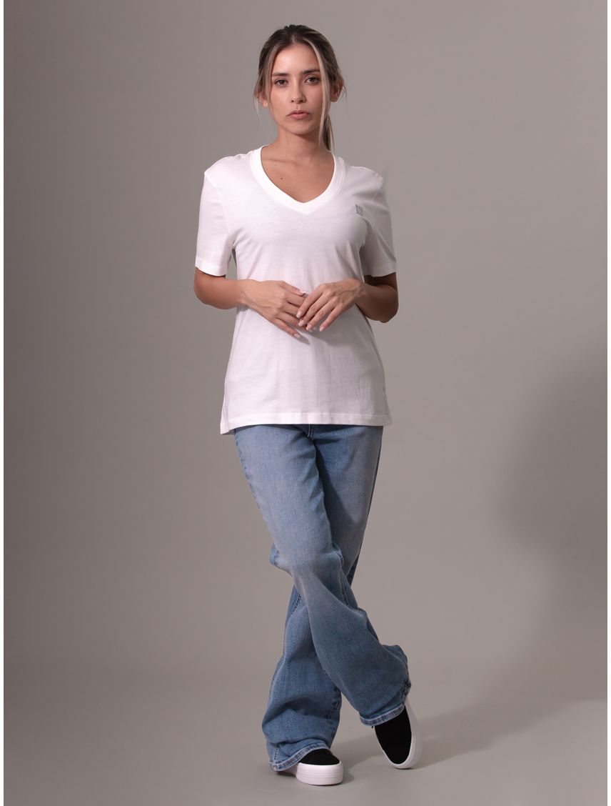 Polera Ck Embro Badge V-Neck
